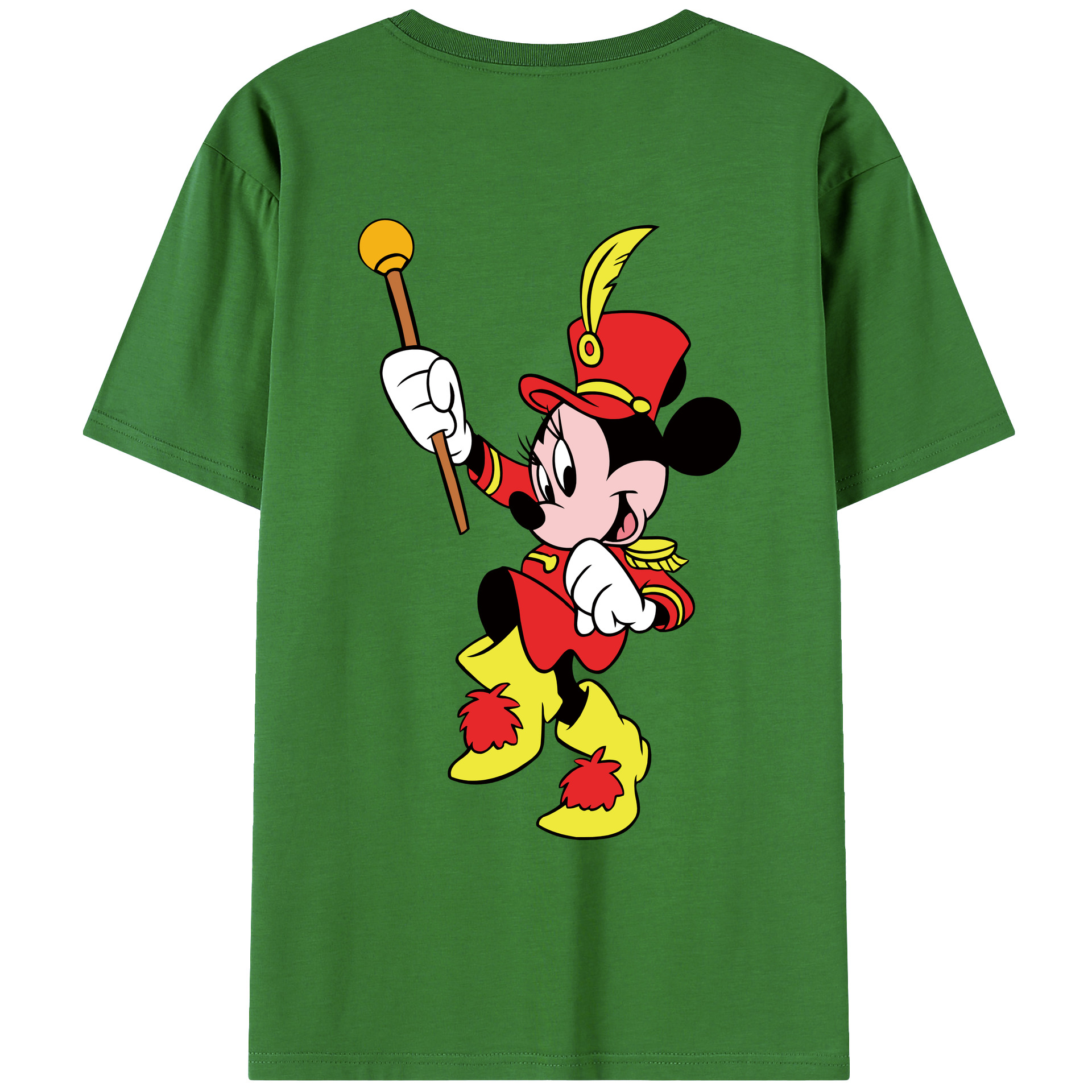 （画像用） ミッキーマウス Mickey Mouse レディース半袖Tシャツ(バックプリント)